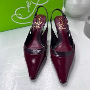 Sam Edelman Bayley Slingback Pumps Red/Plum J2677L2901 Women 5 M Tried On